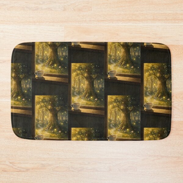 Item preview, Cozy Coffee Window to Fantasy Forest designed and sold by Idealforme.