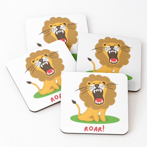 Item preview, Roaring Lion Cartoon – Fierce Jungle Animal Art designed and sold by ROARSOME DESiGNS.