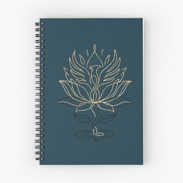 Item preview, The Whispers of Lotus: Minimalist Phoenix Line Art designed and sold by jee532.