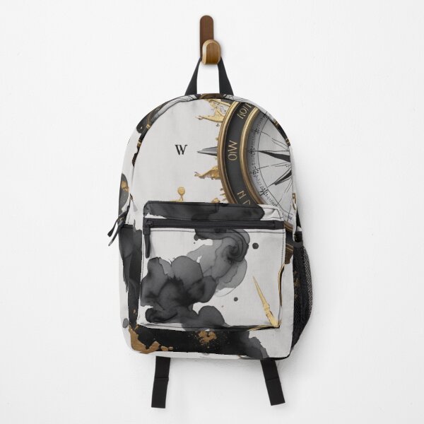 Item preview, Black Gold Compass Watercolor Art | Vintage Navigation Design designed and sold by Biedroneczka.