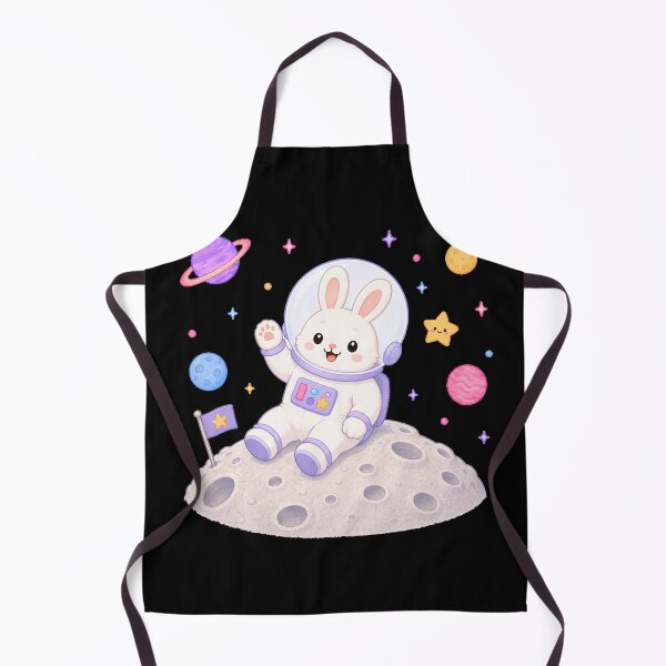 Item preview, Cute Kawaii Bunny Astronaut on the Moon designed and sold by Seculinator.