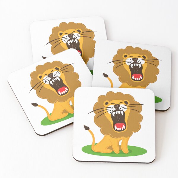 Item preview, Fierce Roaring Lion Cartoon – Bold Jungle Animal Art designed and sold by ROARSOME DESiGNS.