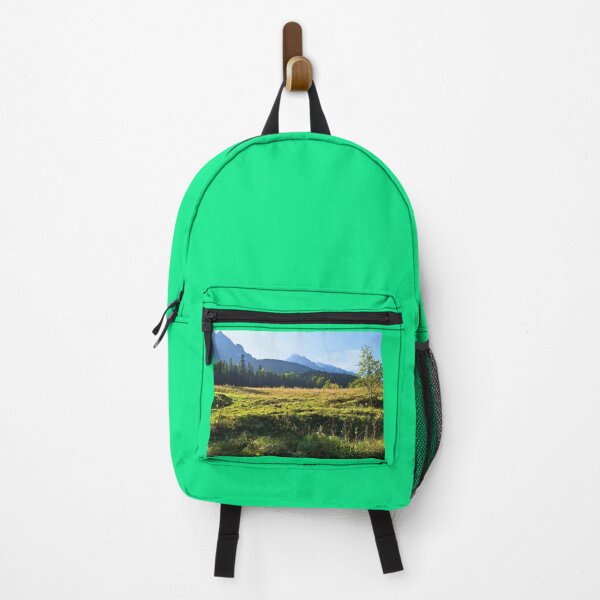 Item preview, Green Mountain Meadow – Scenic Alpine Landscape Nature Art from Romania designed and sold by MSMPrintDesign.