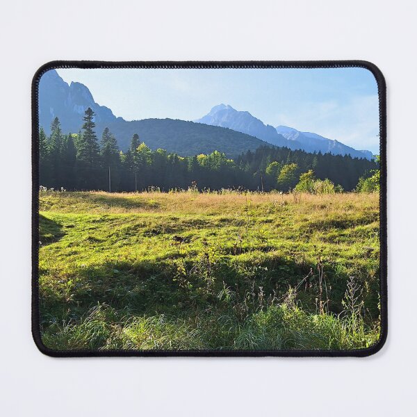 Item preview, Green Mountain Meadow – Scenic Alpine Landscape Nature Art from Romania designed and sold by MSMPrintDesign.