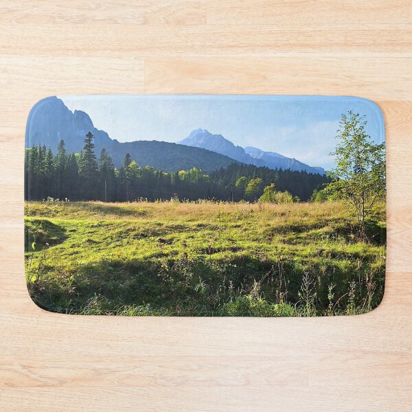 Item preview, Green Mountain Meadow – Scenic Alpine Landscape Nature Art from Romania designed and sold by MSMPrintDesign.