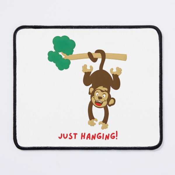 Item preview, Cute Hanging Monkey Cartoon – Funny Jungle Animal Illustration designed and sold by ROARSOME DESiGNS.