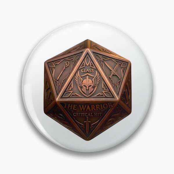 Item preview, Warrior D20 Dice RPG Critical Hit Fantasy Art designed and sold by DeerHouse.