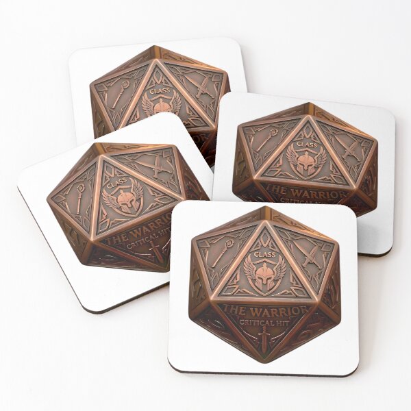 Item preview, Warrior D20 Dice RPG Critical Hit Fantasy Art designed and sold by DeerHouse.