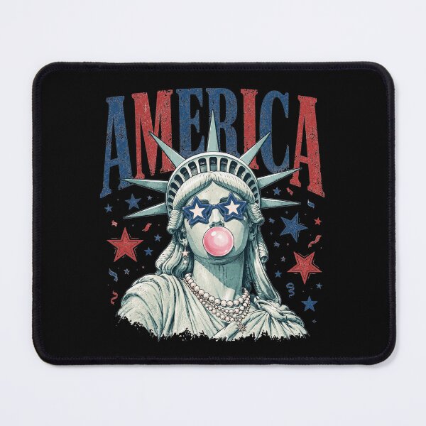 Item preview, Statue of Liberty Blowing Bubble Girly America 4th of July designed and sold by sparkfavs.