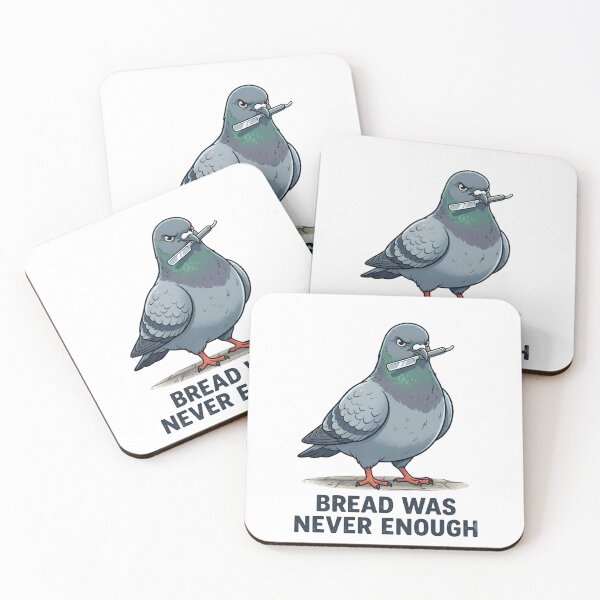 Item preview, Bread Was Never Enough Angry City Pigeon For Edgy Comedy Fans designed and sold by kndcreative.