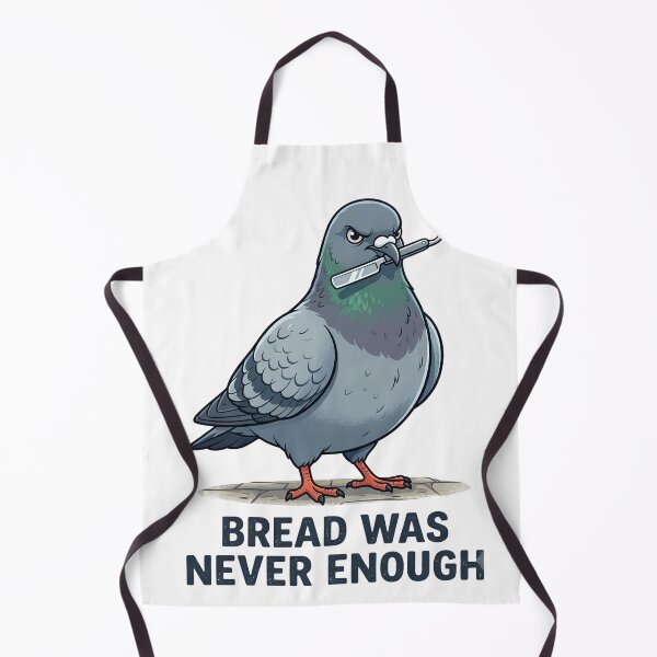Item preview, Bread Was Never Enough Angry City Pigeon For Edgy Comedy Fans designed and sold by kndcreative.