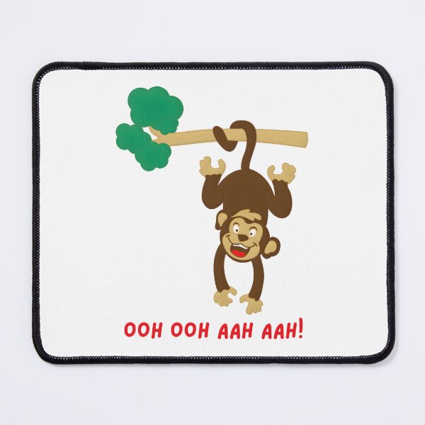 Item preview, Cute Jungle Monkey Ooh Ooh Aah Aah Cartoon Tree designed and sold by ROARSOME DESiGNS.