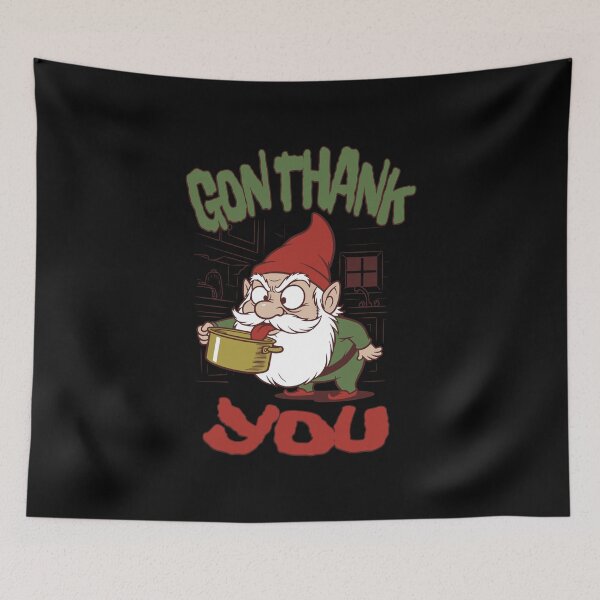 Item preview, Funny Garden Gnome Pun, Gno Thank You Vintage Humor Tee designed and sold by stylboutique.