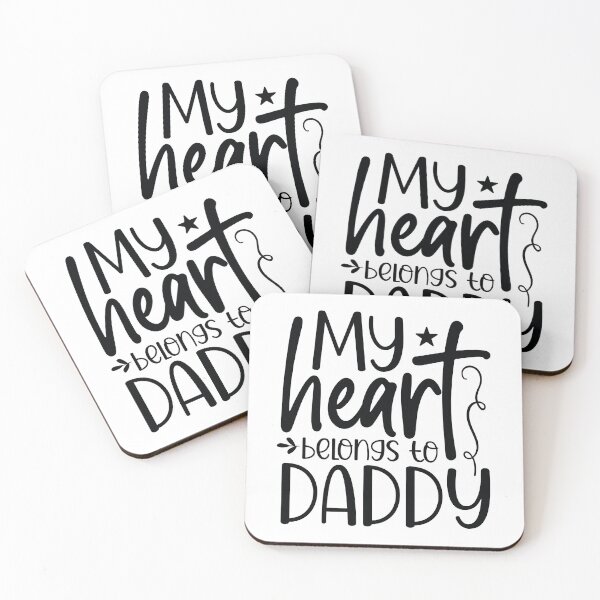 Item preview, My Heart Belongs To Daddy - Cute Fathers Day Retro Vintage Daughter Super Dad Husband Family Love Gift designed and sold by FuzionRaptor.