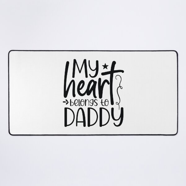 Item preview, My Heart Belongs To Daddy - Cute Fathers Day Retro Vintage Daughter Super Dad Husband Family Love Gift designed and sold by FuzionRaptor.