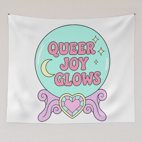 Item preview, Queer Joy Glows Crystal Ball designed and sold by ChocoMellowCo.