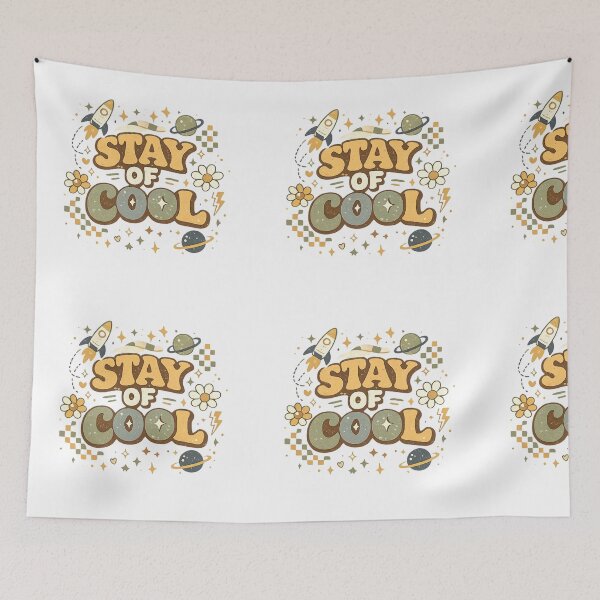 Item preview, Stay Of Cool Retro Kids Space Shirt | Cute Rocket Planet Graphic Tee | Groovy Child Aesthetic Gift designed and sold by batoot1.
