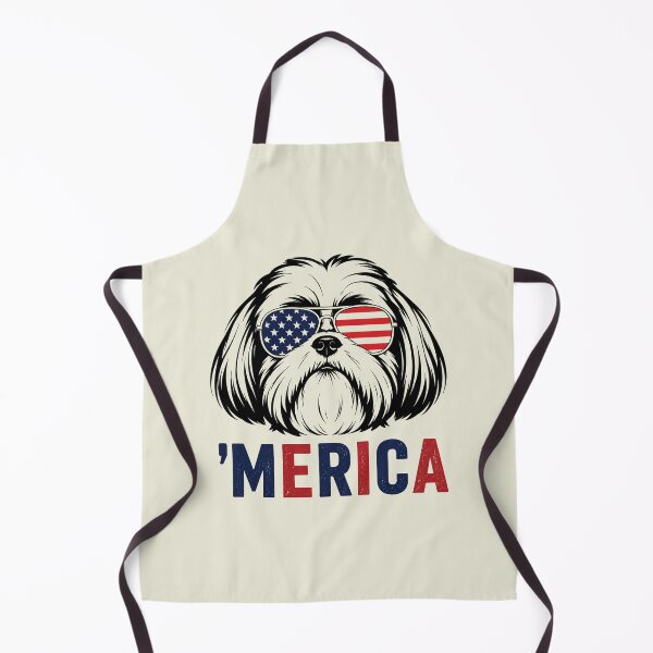 Item preview, Shih Tzu Dog 'Merica Patriotic 4th of July American Flag designed and sold by sparkfavs.