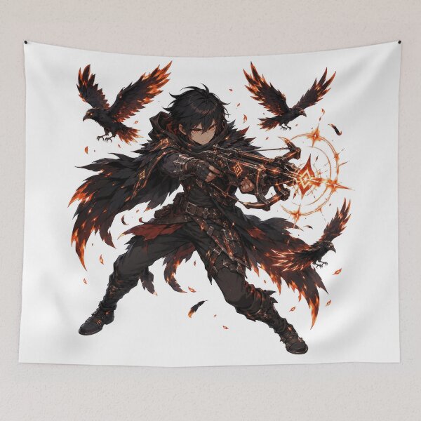 Item preview, Cinder Raven Scout designed and sold by jgvisualarts.