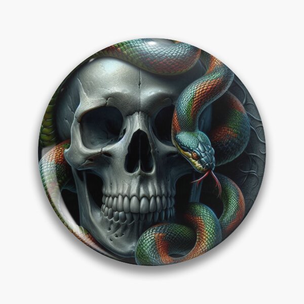 Item preview, Serpent of the Silent Skull designed and sold by ZolaDesings.
