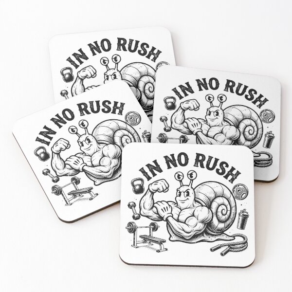 Item preview, In No Rush - Funny Muscular Snail Gym Motivation designed and sold by AbderraimArt.