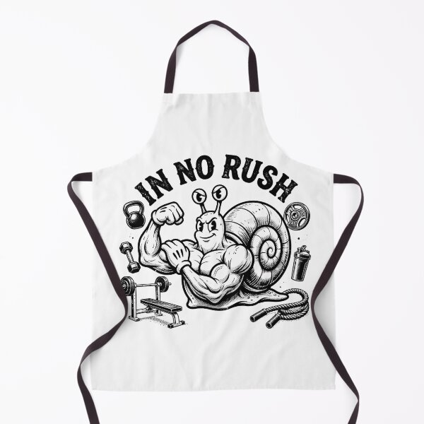 Item preview, In No Rush - Funny Muscular Snail Gym Motivation designed and sold by AbderraimArt.