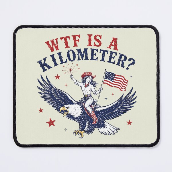 Item preview, Funny WTF is A Kilometer Patriotic Eagle July 4th designed and sold by sparkfavs.