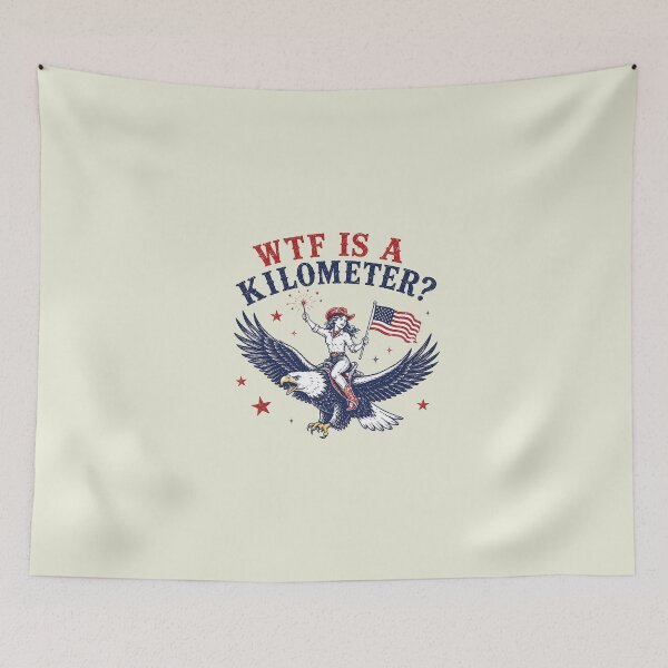 Item preview, Funny WTF is A Kilometer Patriotic Eagle July 4th designed and sold by sparkfavs.