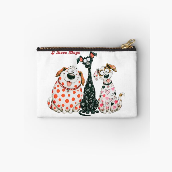 Artikelvorschau, I Love Dogs Cute Funny Dog Trio Design entworfen und verkauft von KaSenArt26.
