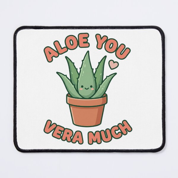 Item preview, Aloe You Vera Much – Funny Plant Pun Cute Shirt Art designed and sold by AlexNik.