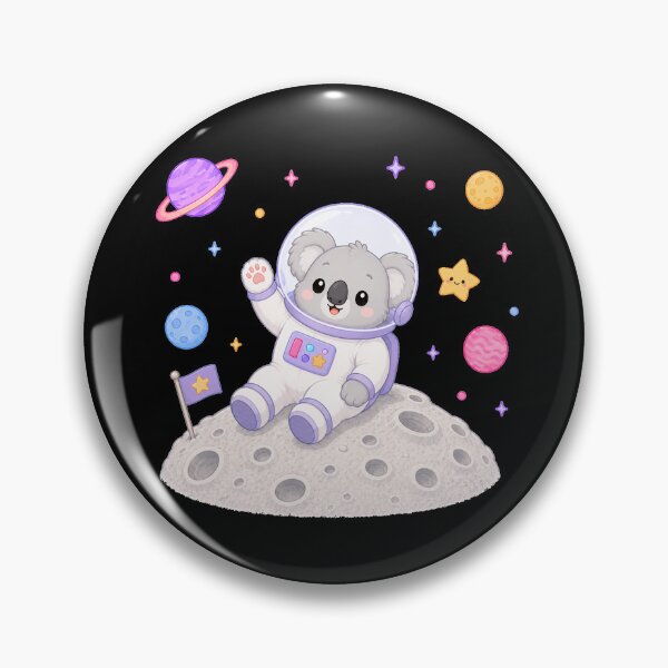 Item preview, Cute Kawaii Koala Astronaut on the Moon designed and sold by Seculinator.