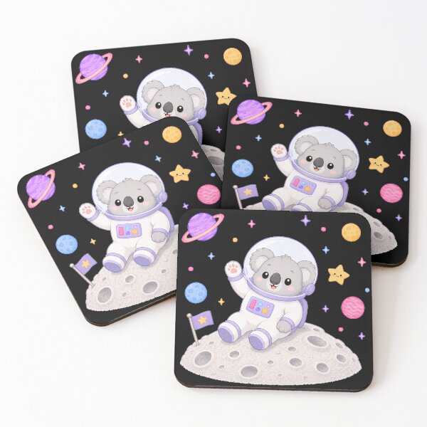Item preview, Cute Kawaii Koala Astronaut on the Moon designed and sold by Seculinator.