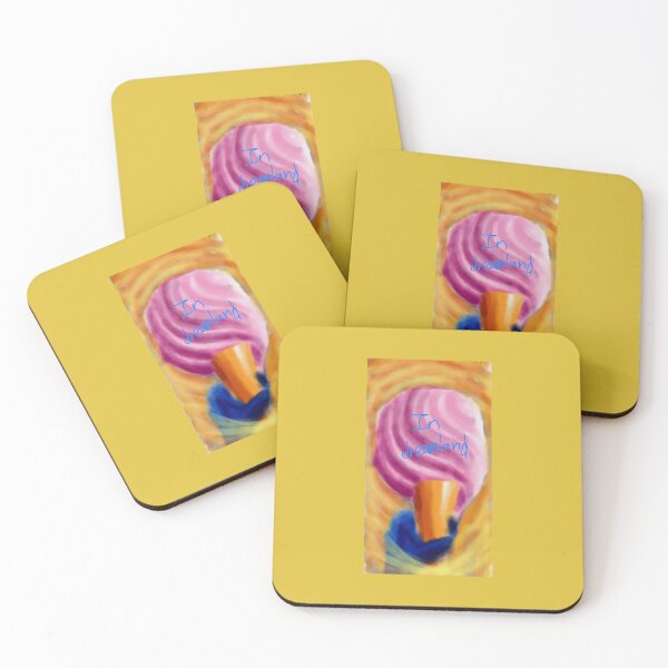 Item preview, Digital fantasy art of strawberry Ice cream in dreamland designed and sold by Shukasya-Arts.