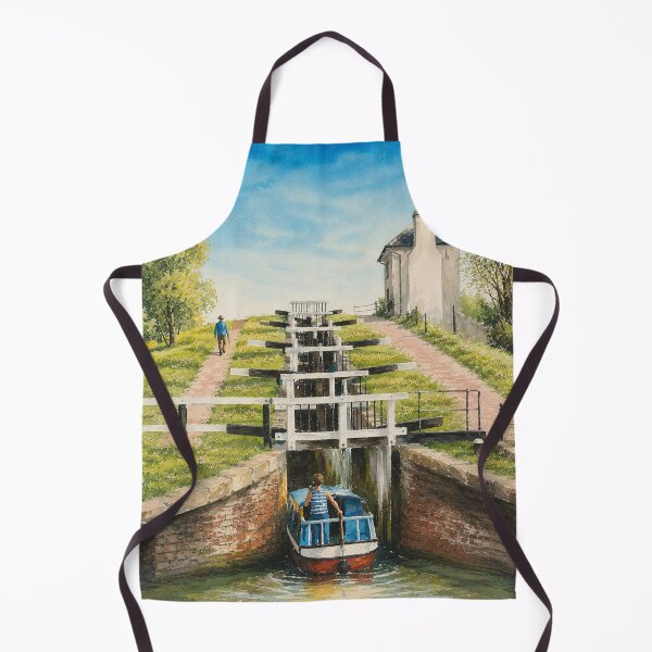 Item preview, Foxton Locks watercolour designed and sold by designbywhacky.