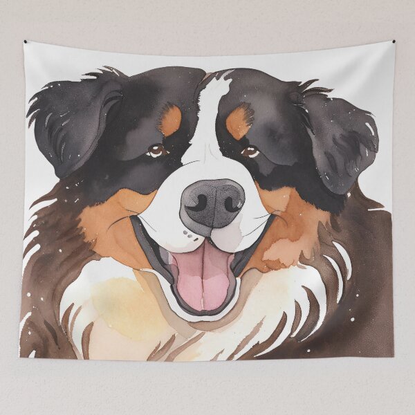 Item preview, Watercolour Bernese Mountain Dog designed and sold by TheresaNicole.