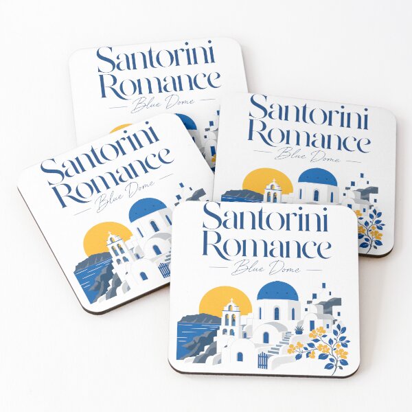 Aperçu de l'œuvre Cadeau romantique, Dôme bleu romantique de Santorin créée et vendue par pirminio.