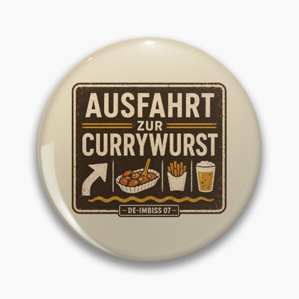 Item preview, Ausfahrt Zur Currywurst German Snack Stop designed and sold by POD DYNASTY.