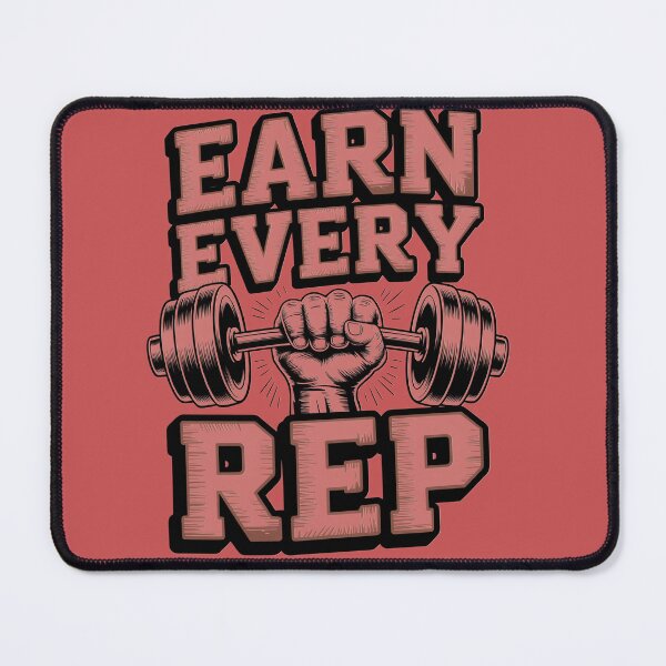 Item preview, Earn Every Rep - Gym Motivation Shirt designed and sold by Hadamah.