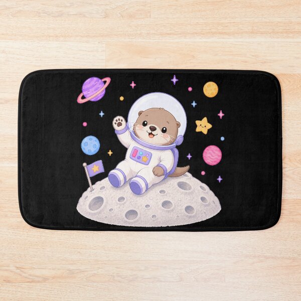 Item preview, Cute Kawaii Otter Astronaut on the Moon designed and sold by Seculinator.