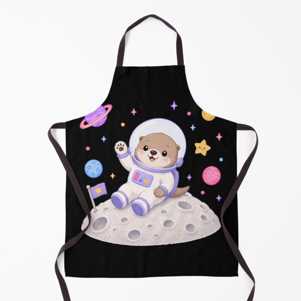Item preview, Cute Kawaii Otter Astronaut on the Moon designed and sold by Seculinator.