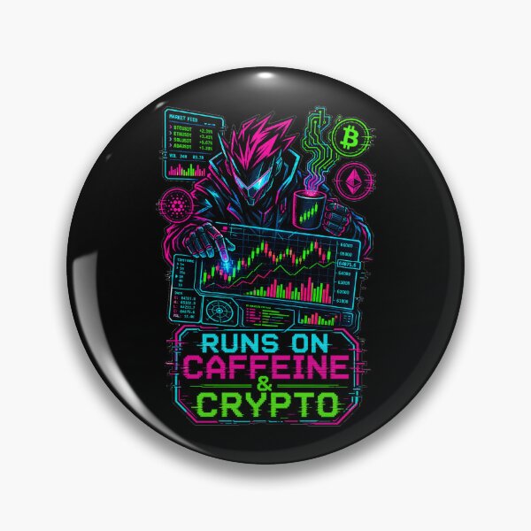 Item preview, Cyberpunk impulsado por cafeína para operadores intradía de criptomonedas designed and sold by VisualArtsOasis.