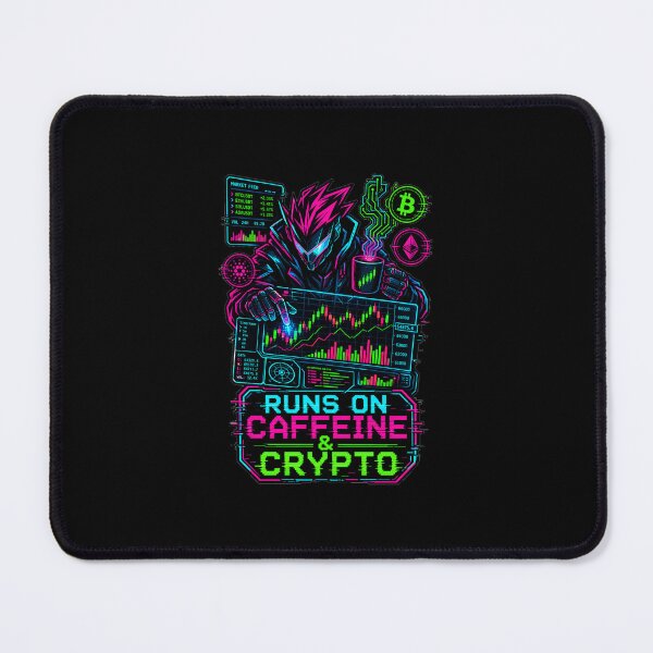 Item preview, Crypto Day Trader Caffeine Fueled Cyberpunk designed and sold by VisualArtsOasis.