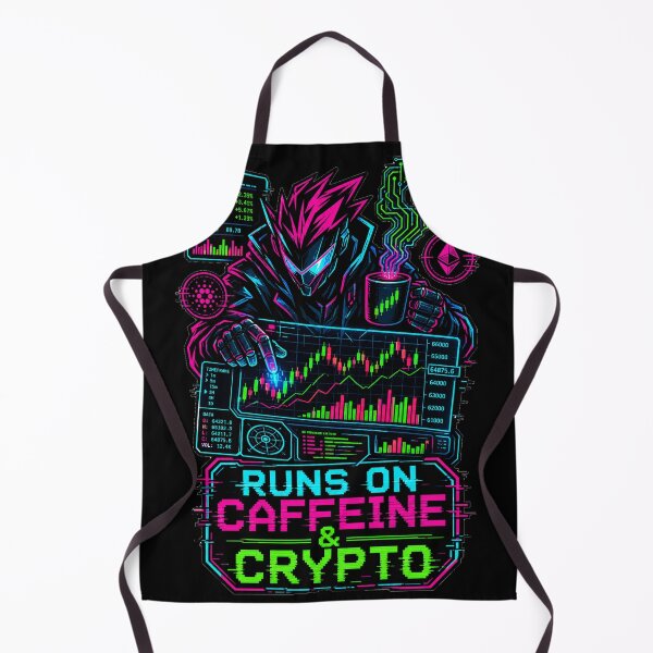 Item preview, Crypto Day Trader Caffeine Fueled Cyberpunk designed and sold by VisualArtsOasis.