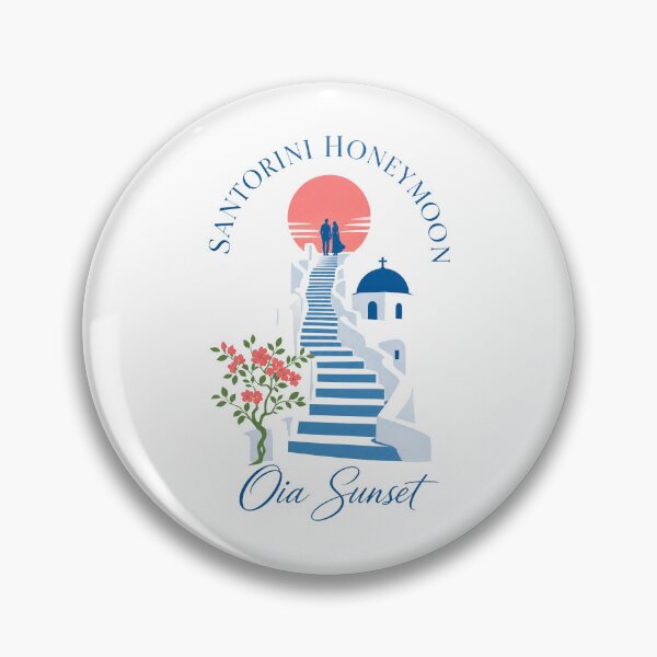 Item preview, Romance Gift, Santorini Honeymoon Oia Sunset designed and sold by pirminio.