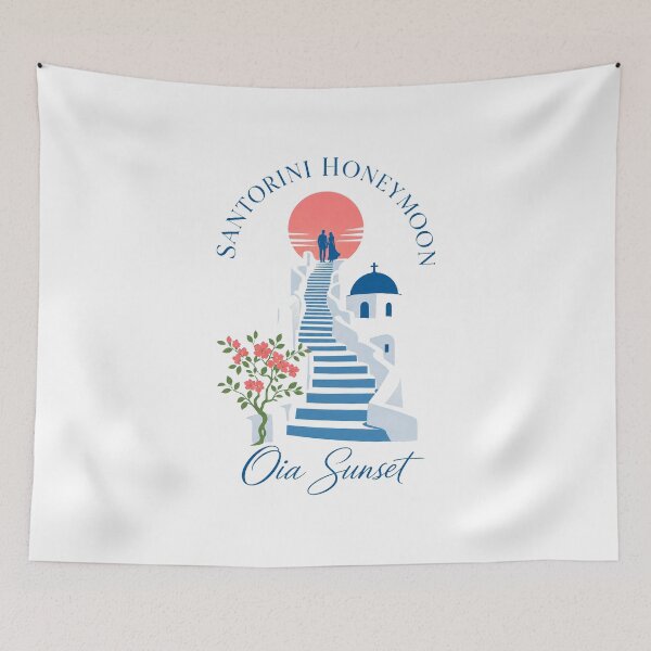 Item preview, Romance Gift, Santorini Honeymoon Oia Sunset designed and sold by pirminio.