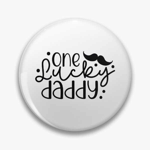 Item preview, One Lucky Daddy - Cute Fathers Day Retro Vintage Super Dad Husband Family Love Blessed Cool Gift designed and sold by FuzionRaptor.