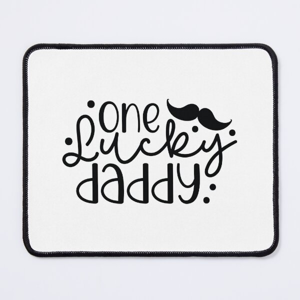 Item preview, One Lucky Daddy - Cute Fathers Day Retro Vintage Super Dad Husband Family Love Blessed Cool Gift designed and sold by FuzionRaptor.