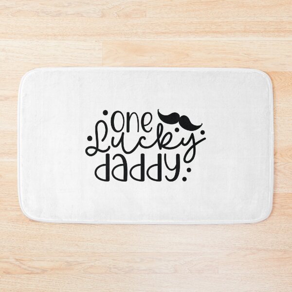 Item preview, One Lucky Daddy - Cute Fathers Day Retro Vintage Super Dad Husband Family Love Blessed Cool Gift designed and sold by FuzionRaptor.
