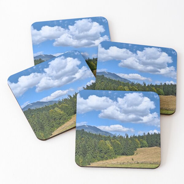 Item preview, Stunning Mountain Meadow Landscape – Green Hills Trees Scenic Nature from Romania designed and sold by MSMPrintDesign.