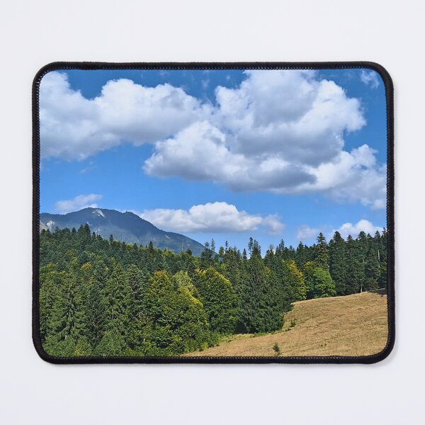 Item preview, Stunning Mountain Meadow Landscape – Green Hills Trees Scenic Nature from Romania designed and sold by MSMPrintDesign.